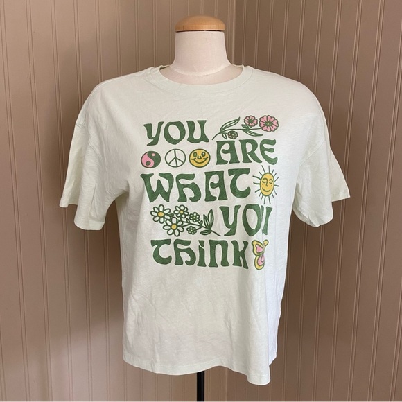 American Eagle NWT Mint Green Cropped T-Shirt Women’s Size Medium - Picture 1 of 6
